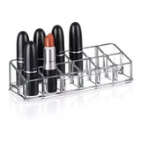 Organizador Acrílico Para Maquillaje Y 12 Labiales 