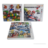 Lote Super Mario 3d Land + Super Mario Kart 7 + Deca Sports