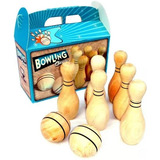  Mini Bowling Juego Clasico Juguete Retro Niños Caja Trendy