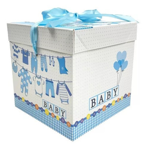 Caja De Regalo Sorpresa Desayuno Plegable S 10cm Diseño Baby