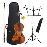 Kit Violino Al 1410 3/4 Alan + Estante Para Partitura S1