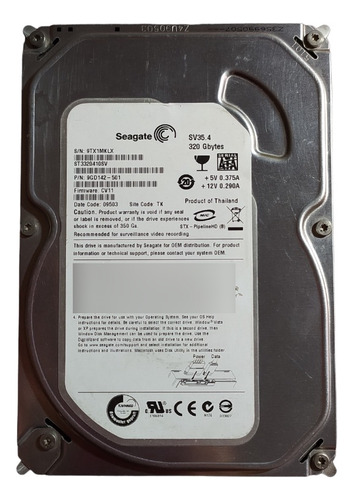 Disco Duro Interno Seagate Pipeline St3320413cs 320gb