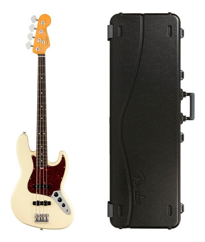 Bajo Eléctrico Fender Jazz Bass American Professional Ii Rwn Orientación De La Mano Diestro Color Olympic White