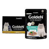 Caixa 20un Sachê Golden Gourmet Gatos Adulto Cast Frango 70g