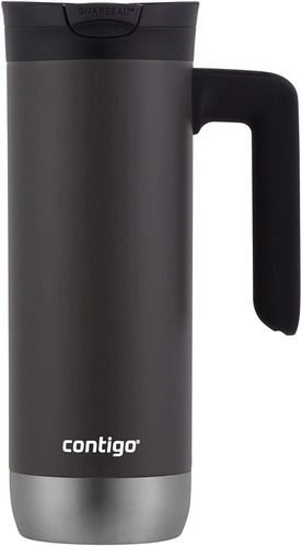 Termo 20 Oz Snapseal C/agarradera Licorice (negro) Contigo