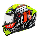 Casco Moto Mt Revenge 2 Sergio Garcia A3 Amarillo Dafy