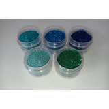 Glitter Tons Azuis E Verde 2,5g - 5 Potes