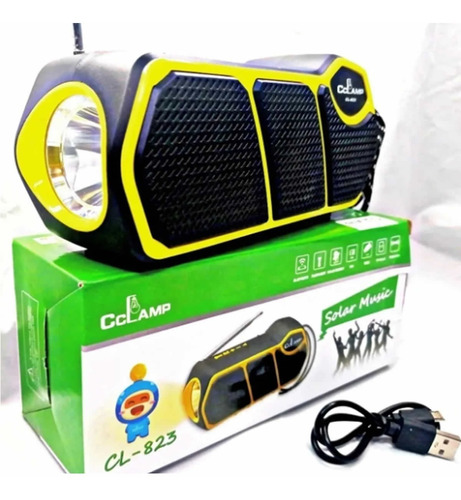 Parlante Solar Recargable Bluetooth Fm Radio