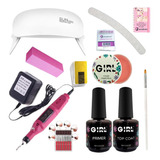 Kit Acrigel Unhas Alongamento Sun Mini Iniciante Básico Nail