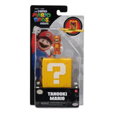 Super Mario Bros Tanooki Mario Mini Figura Articulada