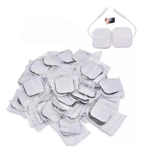 50pcs Eletrodos De Fisioterapia Patch Dezenas Clmofadas C