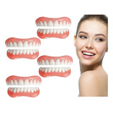 4×set De Prótesis Profesionales Silicona Brillante Dentes B