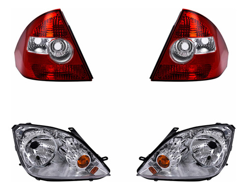 Paq Calaveras S/foco Y Faros Ford Fiesta 2005/2007 Depo