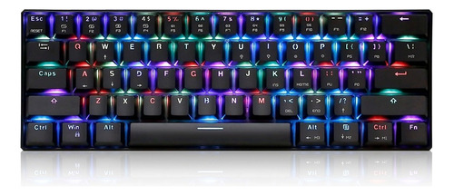 Motospeed Ck61 Rgb Teclado Mecánico Para Juegos Outmu Azul