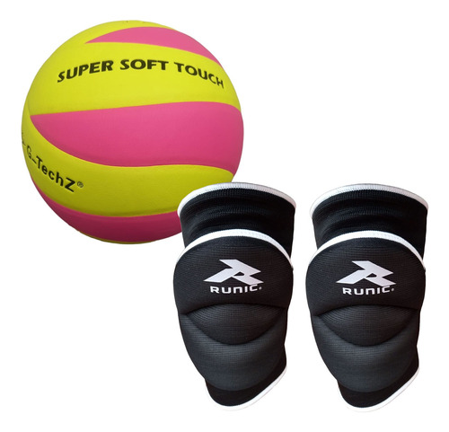 Balón Voleibol + Rodilleras Voleyboll Marca G-techz