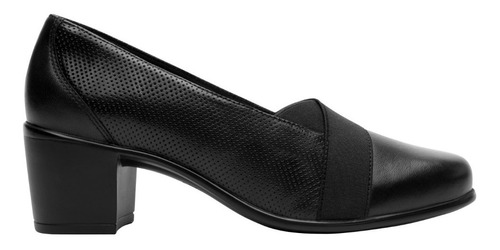 Zapatilla Mujer Flexi 110403 Piel Negro Elástico Tacón Gnv®