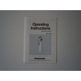 Panasonic Moustache Trimmer Operating Instructions Er 240