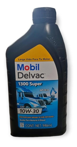 Aceite Mobil Delvac Sintético 10w30 P/motor Diésel 946ml