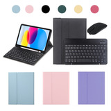 Capas Para iPad Air 4/5 Conjunto De Bluetooth Teclado Mouse