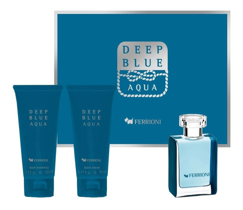 Set Deep Blue Aqua 3 Piezas, Nuevo, Original !!!!!