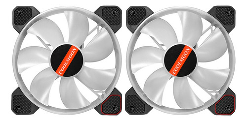 Coolmoon Kit 2 Ventiladores Heladeraes Rgb