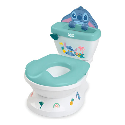 Bright Starts Baño Entrenador De Stitch Con Sonido, Asiento Extraíble Y Adaptable al Inodoro Para Adultos, Unisex, 18 meses en adelante | Envío gratis
