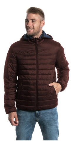 Campera Hombre Rusty Sattellite Jk  Reversible C Capucha