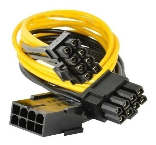 Cable Adaptador Splitter Pcie 8 A 2x 8 Pin (6+2) Rig Minería