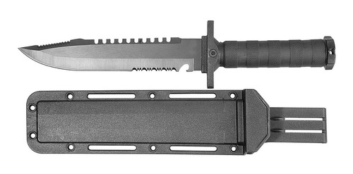 Cuchillo Tactico Monte Militar Negro T. Rambo Swat 9428 Lion