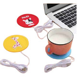 2 Posa Taza Calentador Usb Almohadilla Calienta Vaso Café