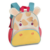 Mochila Pets Feminina Infantil Bichinhos Zoo Escolar Animais Cor Girafinha