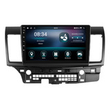 Central Multimidia Android 13 Lancer 2gb Carplay 32gb 10p Cor Moldura Preto