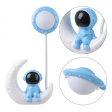 Lampara Luna Astronauta Sentado 3d Recargable Led