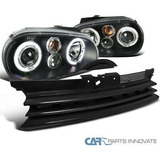 Fits 99-06 Vw Golf Gti R32 Mk4 Black Led Halo Projector  Ttx