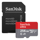 Cartão De Memoria Microsd Ultra 256gb 100mb/s C Adp Sandisk