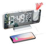 Reloj Despertador Digital Inteligente Led Con Radio Fm, Mesa