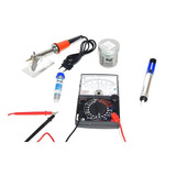 Kit Para Soldagem Ferro 40w 110v Com Multímetro Analógico