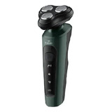 Barbeador Elétrico Impermeável Shave 9d Razor Green Cor Gray