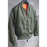 Campera Alpha Industries Ma-1 Aviadora Piloto Bomber