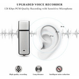 Mini Microfono Espia Grabadora Voz De 8gb Hasta 19 Horas 