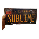 Placas Para Auto Matrícula Decorativa Sublime California 