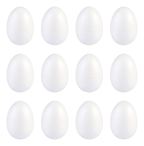 25 Piezas De Huevos De Espuma Blanca Para Proyectos Escolare