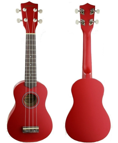 Ukulele Soprano Copacabana Rojo Con Funda Cpuk020