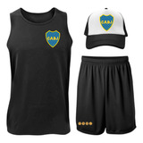 Conjunto Dep. Musculosa + Short + Gorra - Boca Juniors 2