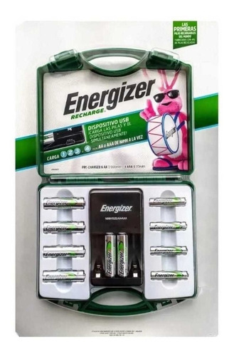 Baterías Recargables Energizer Pilas Aa Aaa Cargador Usb