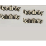 Kit 4 Emblema Falante Caixa Som Infinity Amg Ford Bmw Audi