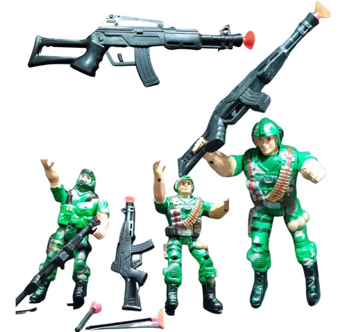 Militares Figura De Acción Pistola Lanzador Regalo Niños