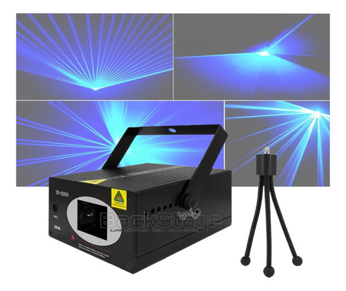 Laser Azul Holografico Tipo B500 200mw Festa Dj Sensor Ritmo