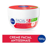 Creme Facial 5 Em 1 Antissinais 100g Nivea Tipo De Pele Normal