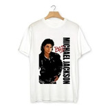 Camiseta Poliéster Michael Jackson Bad Poliéster